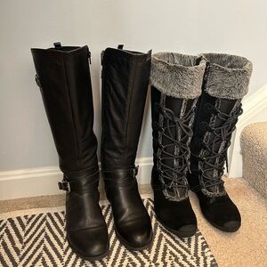 Bundle 2 Tall Stylish Boots, Leather Upper | Naturalizer, Khombu